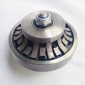 Diamond Profile Wheel Sintering Welding Segment Demi Half Bullnose with 5/8"-11 Thread for Marble Granite Stone Tile (B10)