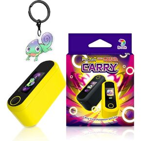 Brook Pocket Auto Catch Carry with a Keychain - Dual Accounts Portable Version of Auto Catch Pocket Monsters, Auto Catcher, For Po Go Plus Accessory [Exclusive Version] (Phantom Black)