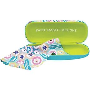 Kaffe Fassett Glasses Case, One Size, Blue