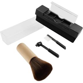 Vinyl Record Cleaning Brush Carbon Fiber Anti-Static Vinyl Record Cleaning Kit with Record Cleaning Sponge and Record Needle Brush for Vinyl Record CD Fit for PS4 Xbox Disk