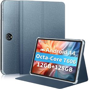 11 Inch Tablet Android 14 Tablets, 2024 Newest GMS Certified, Octa Core Tablet PC with Keyboard/Mouse/Case12GB RAM 128GB ROM 1TB Expand, 8000mAh, Fast Charging, 5GWiFi, BT5.0, FM, GPS (Black)