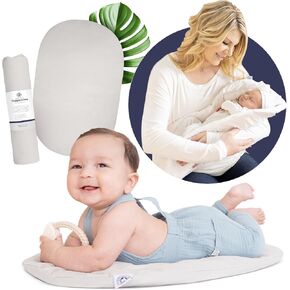 The Authentic Montessori Baby Topponcino | Multifunctional Newborn Holding & Feeding Baby Support Pillow | Clean Infant Tummy Time Mat (Original, Natural)