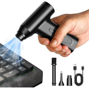 Air Duster, 110000RPM Compressed Air Duster,Powerful Replace Compressed Air Can,Portable Electric Air Duster/No Canned Air Blower for PC,Car,Home,Office,Cordless Keyboard Cleaner