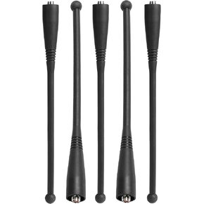 5 X UHF Whip Antenna Aerial Compatible with Motorola Radio CP110 RDU4100 RDU4103 RDU4160D RDV2020 RDV5100 RDM2070D RDU2020 EP150 XTNi RDX Walkie Talkie RAN4031 403-470MHz SMA-F 7 inch (18cm)