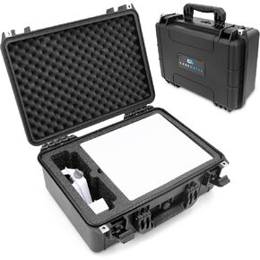 CASEMATIX Waterproof Travel Case Compatible with Starlink Mini Dish, Mount, Cables, Power Supply & More - Professionally Cut Impact Resistant Closed Cell Foam With Separate Storage For Accessories