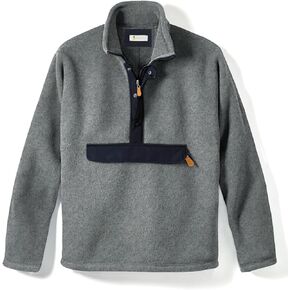 Beotyshow Men's Quarter Zip Pullover Sweatshirts Fashion Long Sleeve Mock Neck Button Fleece Casual Sweatshirt