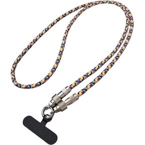 USB-C to USB-C Cable+Cell Phone Lanyard (2 in 1), 60W High Speed USB C Charger Cable with USB-C to USB-A Adapter, Data Transfer Cord, Cross-body Strap, 4.1ft Mobile Phone Lanyard