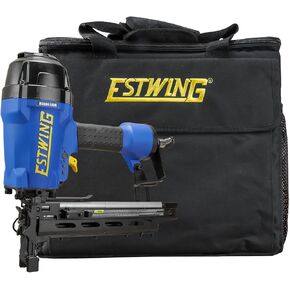 Estwing EFS9 Pneumatic 9-Gauge 2" Fencing Stapler with T-Handle, Adjustable Metal Belt Hook, 1/4" NPT Industrial Swivel Fitting, and Bag