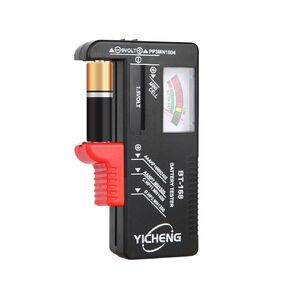 Household Battery Testers YC-168 Pointer Type/Digital Display/LED Indication/Tester Battery Checker Multi Size for AA AAA C D 9V 1.5V Button Cell Batteries (2, Pointer Type)
