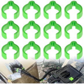 Coiled Hose Clips Compatible with Festool Vacuum 27mm Hose, Enhanced Cable Management To Prevent Accidental Disconnections