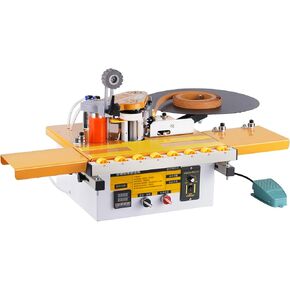 YUCHENGTECH Edge Bander Banding Machine Automatic Tape Breaking Portable Edge Banding Machine Curve Straight Edge Bander With Microcomputer Intelligent Temperature Control (110, Volts (AC))