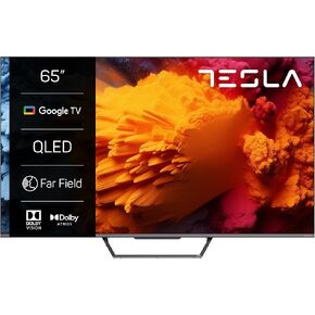 تلفزيون ذكي من سلسلة TESLA مقاس 65 بوصة QLED 4K S939 | صورة دولبي فيجن 4K | صوت دولبي أتموس | نظام تشغيل جوجل تي في | تقنية التحكم الصوتي بالمجال البعيد | رمادي in Kuwait