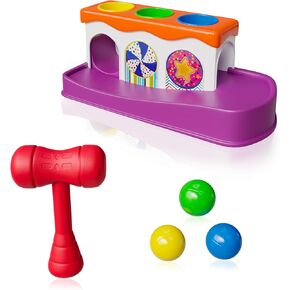 Lollipop Baby Hammer Toy Toddler Activity: Montessori Toys Spark Your Child's Curiosity with Our Ball and Hammer Toddler Toy. Encouraging Creativity and Coordination