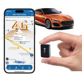 4G LTE GPS Tracker, Waterproof 10000mAh 120 Days Standby Rechargable Tracker, Anti-Lost GPS Locator for Vehicle Car Boat Truck Real Time Anti Theft Tracking Device GPS Locator TK905B