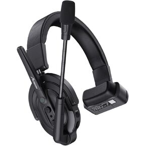 Accsoon Como MIC02-H Wireless Headset Intercom System Host Headset Full Duplex 1312ft Team Communication Group Talk, Links up to 9-Person, 10+Hour Battery Life(Only Host Headset)