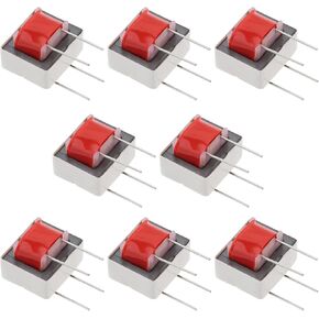 SING F LTD 8Pcs EI14 Audio Coupling Isolation Transformer 600:600 Ohms 1:1 4 Pin High Efficiency Audio Isolation Transformers for Microphone Sound Amplification