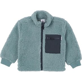 Gerber Unisex Baby Toddler Boys Girls Sherpa Fleece-Lined Zip Up Jacket