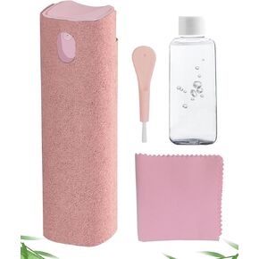 Screen Cleaner Spray and Wipe Car Accessories for Women Car Screen Cleaner for iPhone iPad Computer Laptop Tablet MacBook Cell Phone Eyeglasses（Pink）