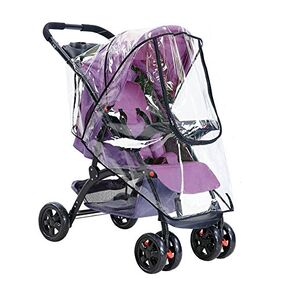 Stroller Rain Cover Breathable Stroller Weather Shield Universal, Reusable Buggy Pram Rain Cover Easy Installation Pushchairs Accessories Strollers Raincoat All Seasons