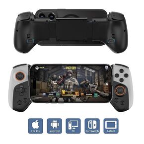 Snail Bear Cell Phone Game Controller, Wireless Gaming Controller for iPhone/Android/PC/Switch, Retractable Controller forApple Arcade MFi Games