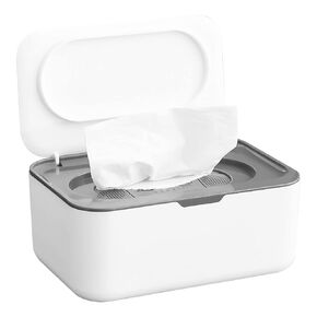 Zdolmy Wipes Dispenser, Wipe Holder for Baby, Refillable Wipe Container, Large Capacity, Lengthen, Fit for Most Standard Baby Wipe