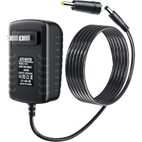 SoulBay Portable DVD Player Charger Cord DC in 12V for Sylvania DCPOWER LG Philips Craig RCA SUNPIN COOAU Craig WONNIE APEMAN THZY DR.J Portable DVD Players Replacement AC Power Cord, 12V 2A, 5 FT