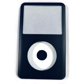 Front Faceplate Cover Housing Case & Glass Stainless Steel Case Front Cover for iPod Classic 6th 7th Gen Lot-Black