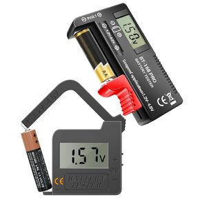 Battery Tester,LCD Display Household Batteries Tester for AAA,aa,c,d,9v,1.5V Button Cell,Lithium Battery Checker