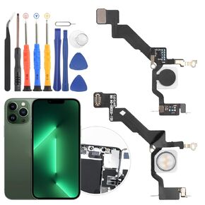 YWLRONG for iPhone 13 Pro Max Flash Light Flex Cable Replacement for iPhone 13 Pro Max A2641 A2643 A2644 A2645 A2484 Flashlight Flex Cable Module Connector Assembly Repair Parts