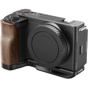 SMALLRIG ZV-E10 II L-Shape Plate with Wooden Handle, Handgrip for Sony ZV-E10 II, Built-in Quick Release Plate for Arca, 1/4"-20 Holes - 4864 in Kuwait