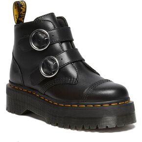 Dr. Martens Women's Devon Circle Leather Platform Boots Fashion