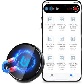 64GB Voice Recorder, 3072Kbps Recording Device, Voice Activated Recorder with 800 Hours Capacity, Audio Recorder with AI-Intelligent Triple Noise Cancellation, Ideal for Lectures, Meetings, Interviews in Kuwait