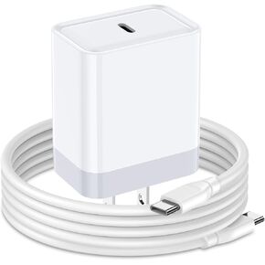 Fast Charger USB C Wall Charger for iPhone 16 Pro Max,16 Plus,16 Pro,16,15 Pro Max,Google Pixel 9 Pro XL/Fold,9,Samsung Galaxy A35 A15,20W Android Charger Phone Charging Block 6FT Type C to C Cable