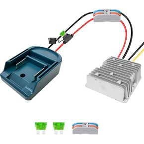 18V to 12V Step Down Converter for Makita 18V Battery, DC Power Inverter Adapter DC Voltage Reducer Transformer 12V 15A 180W Voltage Converter for Golf Cart RC Car Truck Light & DIY