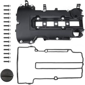 Engine Valve Cover Set with Gaskets & Bolts Compatible with 2011-2021 Chevy Cruze Sonic Volt Trax Buick Encore Cadillac ELR 1.4L Turbo Replaces Parts 55573746 25203036