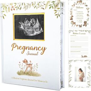 Pregnancy Journal Memory Book for Expecting Mom 7 Chapters Pregnancy Scrapbook Photo Album Pregnancy Keepsake Book for Mom to be Baby Memory Book Mom Book Diary for First Time Moms Gifts