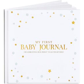 Tiny Trees® Baby Memory Book - Baby Book Keepsake For Baby Showers - Diary Scrapbook for Expecting Mums Dads Parents Gender Reveal | First Year Record Book With Baby Monthly Milestones