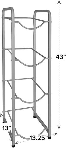 BRIO Single Column Gallon Stands (GREY) (3-TIER) in Saudi Arabia