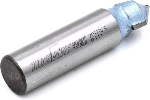 7/8 بوصة قطع ضياء 1/2 بوصة عرقوب النجارة 90 درجة كربيد يميل 2-الفلوت V-الأخدود راوتر بت in Kuwait