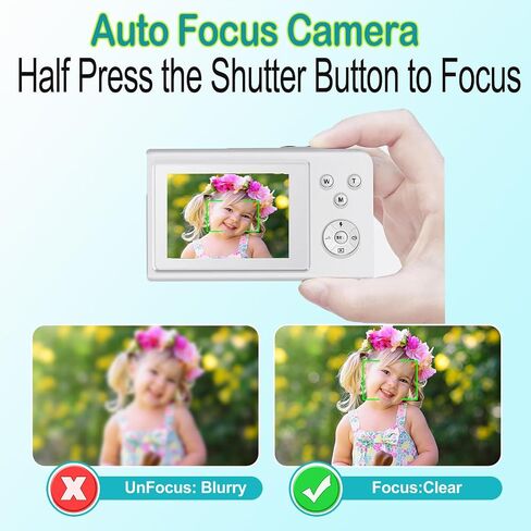Digital Camera for Kids, 4K Point and Shoot Digital Cameras for Kids with 32GB Sd Card(Only for Kids) in Saudi Arabia