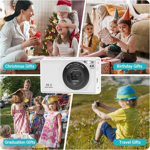 Digital Camera for Kids, 4K Point and Shoot Digital Cameras for Kids with 32GB Sd Card(Only for Kids) in Saudi Arabia