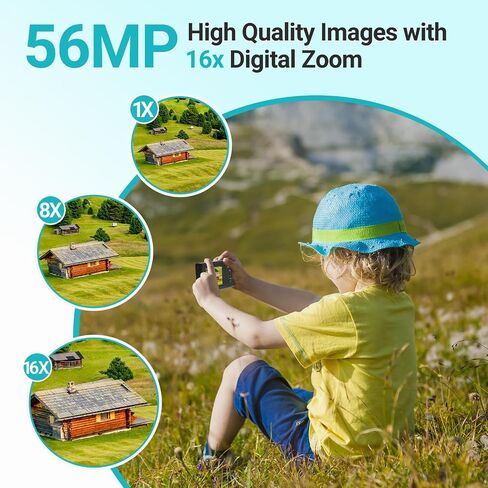Digital Camera for Kids, 4K Point and Shoot Digital Cameras for Kids with 32GB Sd Card(Only for Kids) in Saudi Arabia