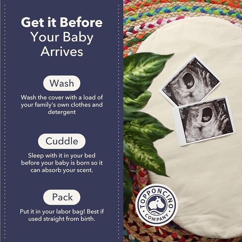 The Authentic Montessori Baby Topponcino | Multifunctional Newborn Holding & Feeding Baby Support Pillow | Clean Infant Tummy Time Mat (Original, Natural) in Saudi Arabia