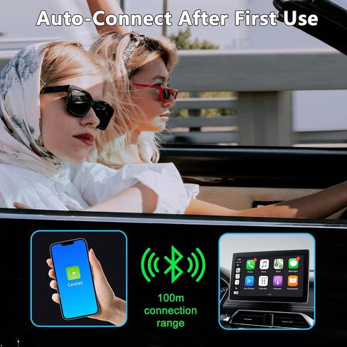 محول CarPlay اللاسلكي لأجهزة Apple، يحول CarPlay السلكي إلى لاسلكي، محول Carplay اللاسلكي للملاحة والموسيقى، تحويل السلكي إلى CarPlay اللاسلكي مناسب للسيارات من 2015 وiPhone iOS 10+ in Saudi Arabia