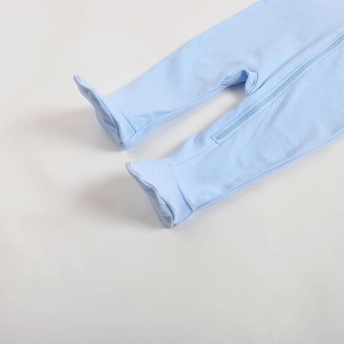 New Born Romper, Baby Bodysuit Jumpsuit, 100% Cotton Long Sleeve with Mitten Cuff and Footies for 0-12 Months in Saudi Arabia