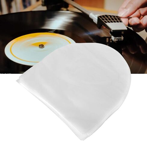 Zunate 100pcs Record Sleeves, 10in Record Protective Case Cover, Record Inner Sleeves, Anti-Static Protective Covers for 10inch Record Album Storage in Saudi Arabia