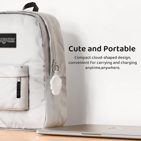 شاحن ELETIUO مغناطيسي محمول على شكل سحابة متوافق مع ساعة Apple، شاحن لاسلكي USB لاسلكي iWatch، شحن سريع لسلسلة Ultra2/Ultra/SE2/SE/9/8/7/6/5/4/3/2/1,41/ 45/44/42/40/38 مللي متر ، أبيض in Kuwait