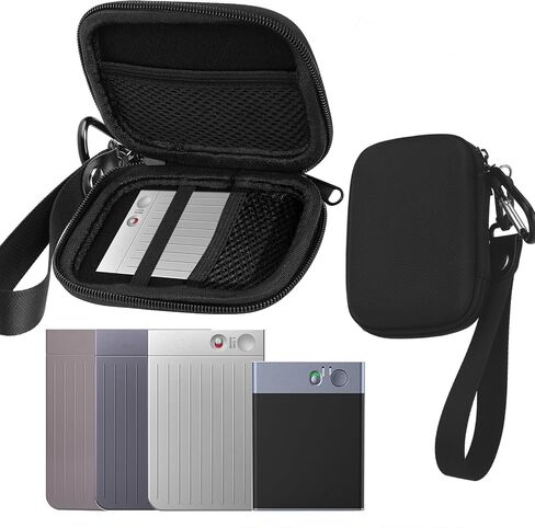 Portable Protection Hard EVA Case for PLAUD Note Voice Recorder,Carrying Case for Magsafe Battery Pack,USB Cable,Zipper Carrying Hard Case,Carrying Bag Mesh Inner Pocke-Only Case (Black) in Saudi Arabia