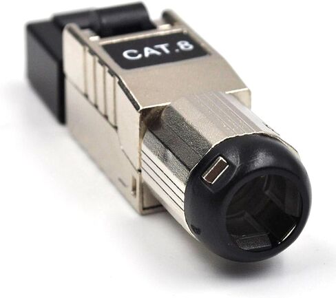 موصلات RJ45 أداة مجانية Cat8، Cat8 قابس إنهاء المجال المقابس المعيارية المحمية لـ 2000 ميجا هرتز 2 جيجا هرتز 40 جيجا، 22AWG-24AWG، مجموعة من 6 in Saudi Arabia
