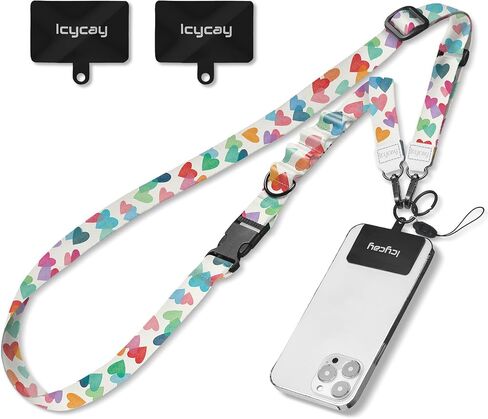 Phone Lanyard Crossbody, Boho Blue Cell Phone Lanyard for Around The Neck Adjustable Phone Strap, Anti Theft Cute Lanyard for iPhone Case ID Holder Keys Phone Accessories Travel Essential in Saudi Arabia